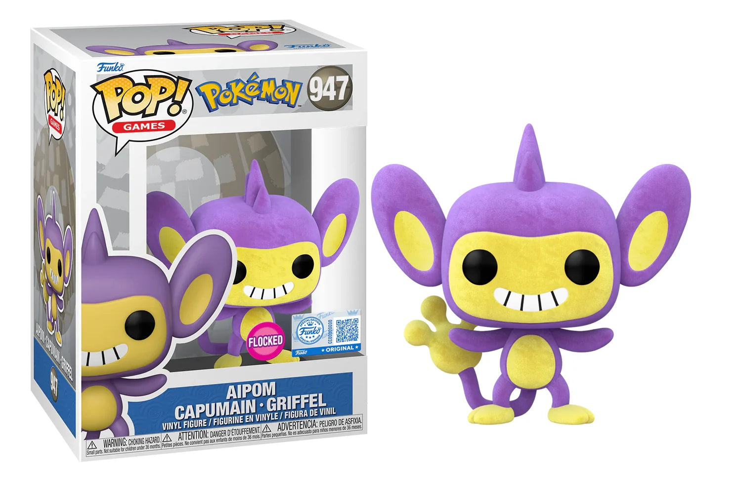 POKEMON - POP Games N° 947 - Aipom (Flocked)
