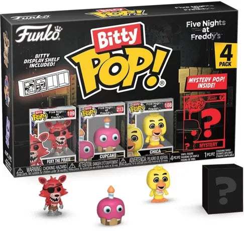 FIVE NIGHTS AT FREDDY'S - Bitty Pop 4 Pack 2.5cm - Foxy