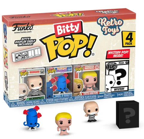 RETRO TOYS - Bitty Pop 4 Pack 2.5cm - Mr Monopoly