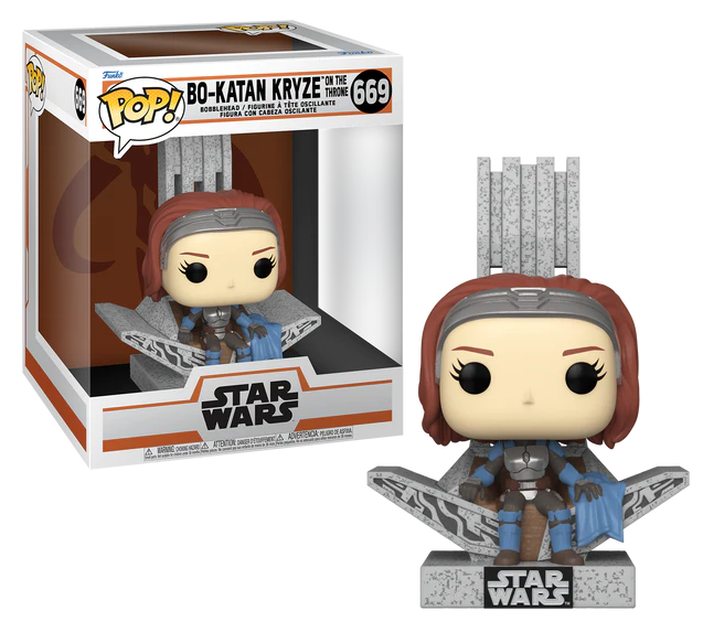 THE MANDALORIAN - POP Deluxe N° 669 - Bo Katan with Throne