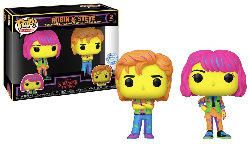 STRANGER THINGS - POP TV - 2 Pack Robin & Steve (BLKLT)