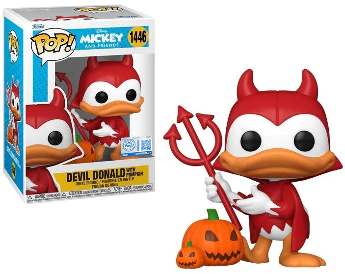 DISNEY - POP N° 1446 - Devil Donald with Chase (Black Light)