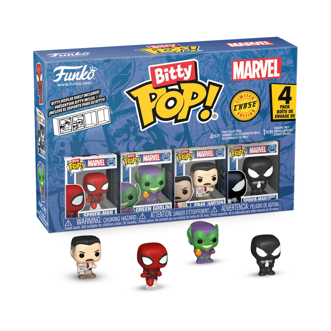 SPIDER-MAN - Bitty Pop 4 Pack 2.5cm - Spider-Man