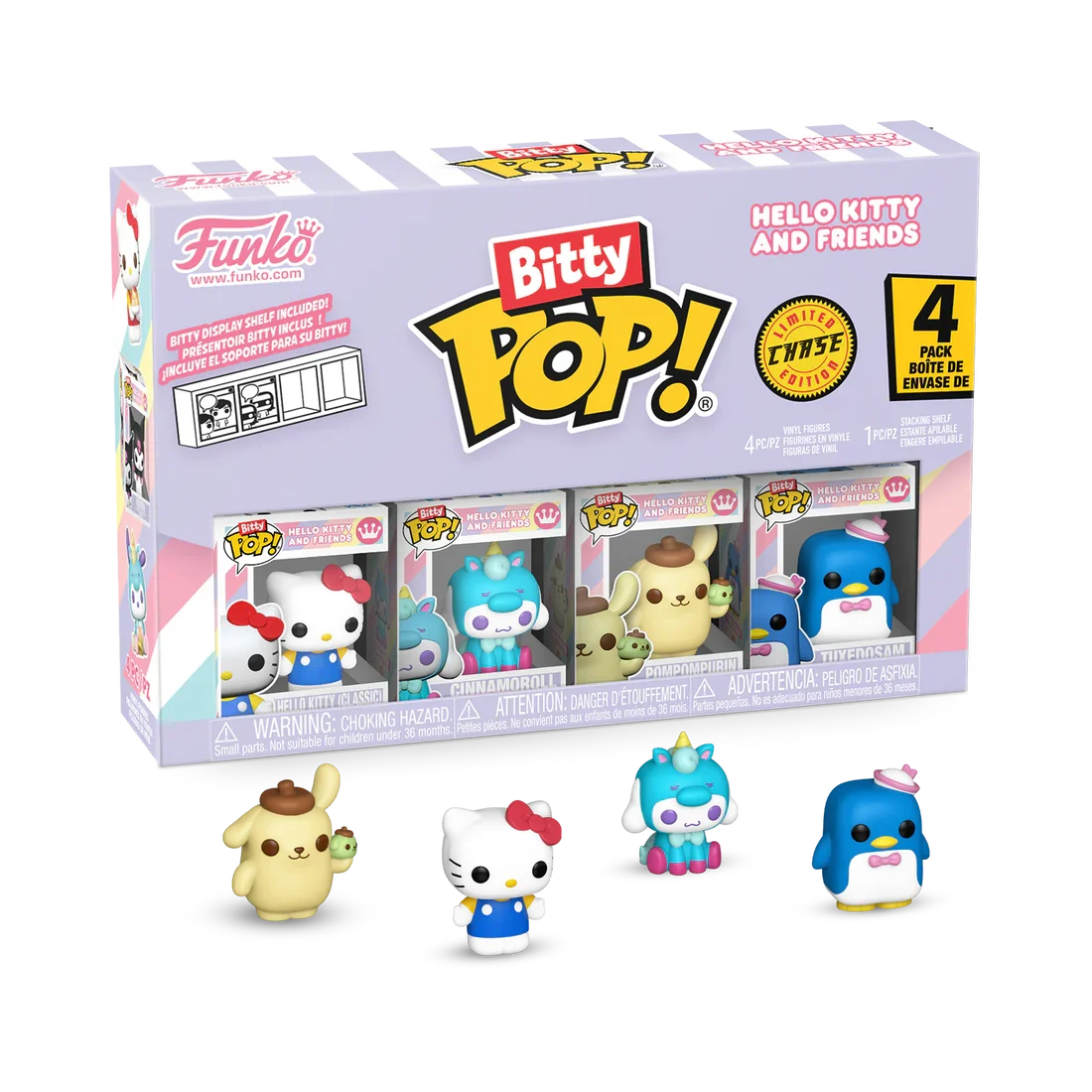 SANRIO - Bitty Pop 4 Pack 2.5cm - Hello Kitty