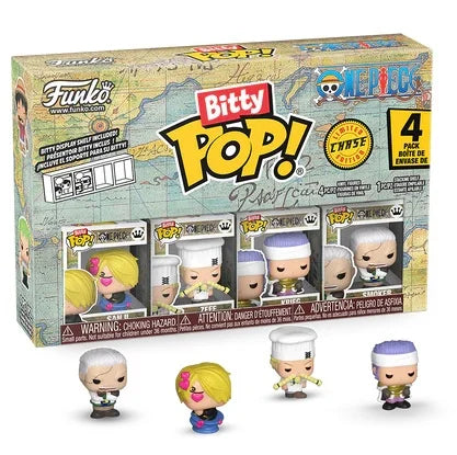 ONE PIECE - Bitty Pop 4 Pack 2.5cm - Sanji