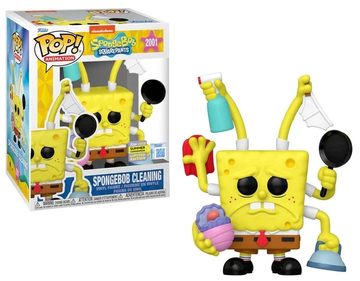 BOB L'EPONGE - POP Premium N° 2001 - Spongebob Cleaning "Summer Conv."