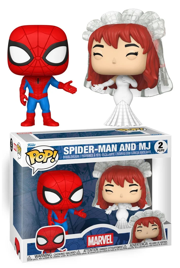 SUPERHERO COUPLES - POP Marvel - 2 Pack Spider-Man & MJ
