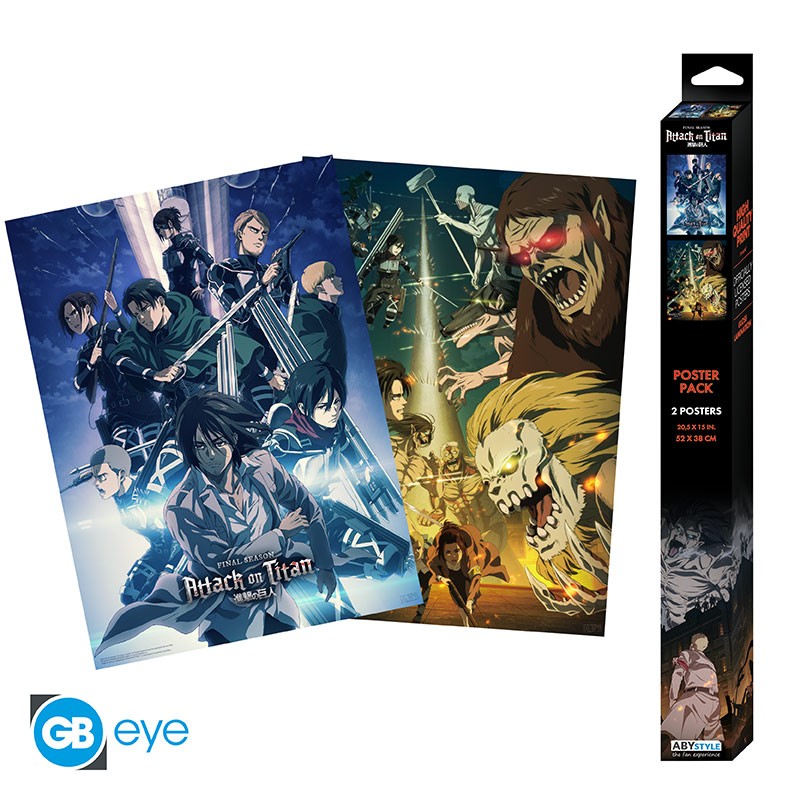 ATTACK ON TITANS - Set 2 - Set 2 posters '52x38'