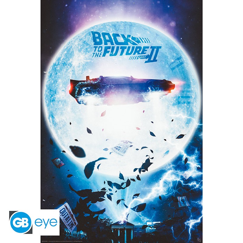 BACK TO THE FUTURE - Flying Delorean - Poster 91x61cm