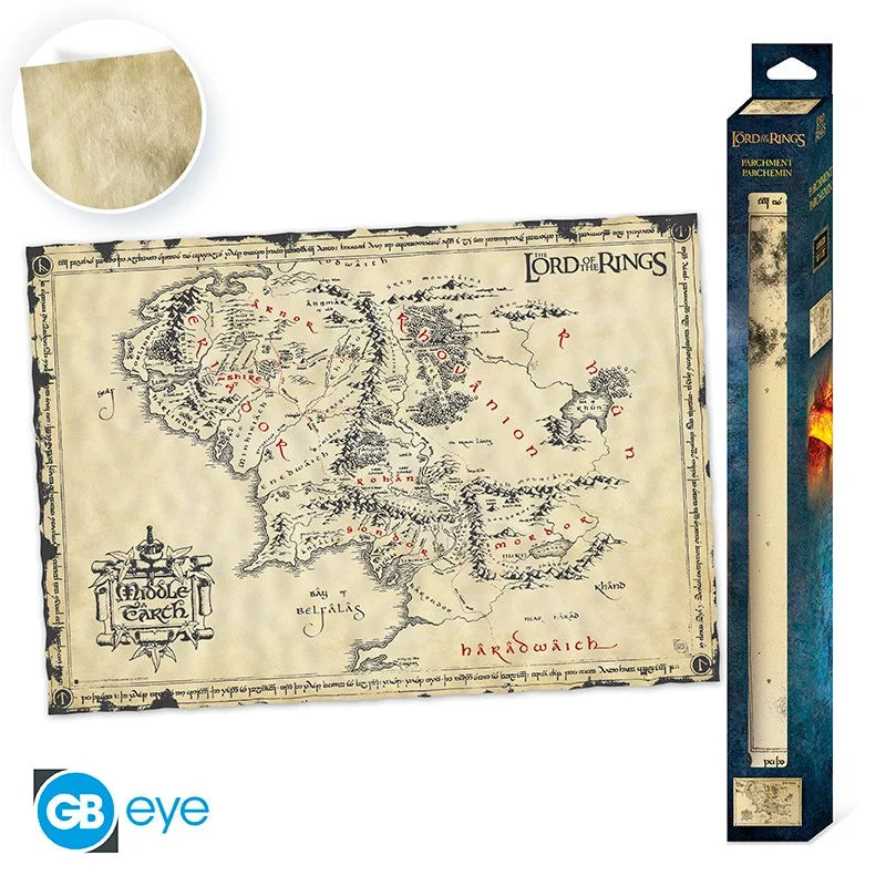 LORD OF THE RINGS - Middle-Earth - Poster Parchment 66x46cm