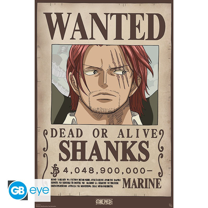 ONE PIECE - Wanted Shanks Wano - Poster 91x61cm