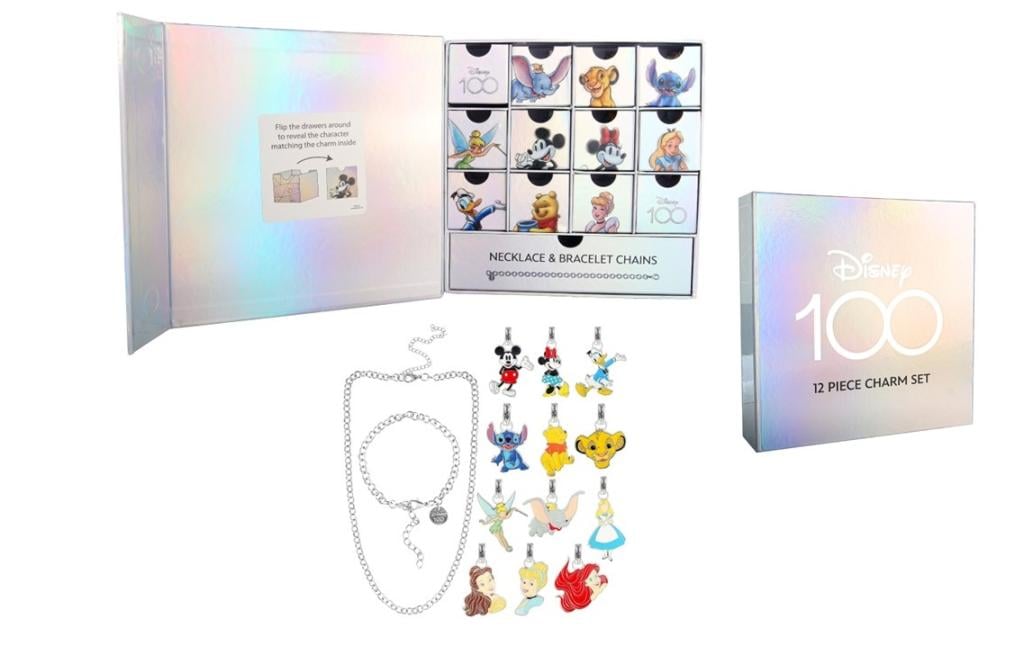 DISNEY 100 YEARS - Gift Box - Charms + Necklace/Bracelet - 14pc.