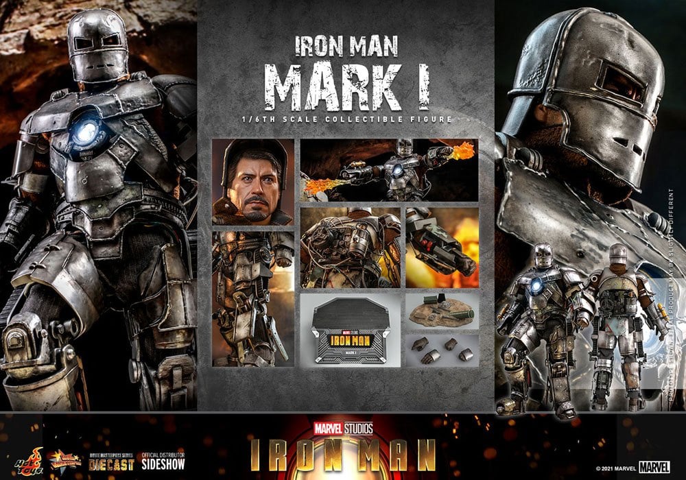MARVEL - Iron Man Mark I - Statuette articulée Movie Masterpiece 30cm