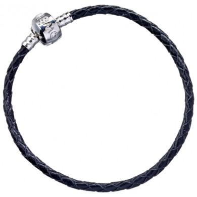 HARRY POTTER - Black Leather Charm Bracelet - 21cm