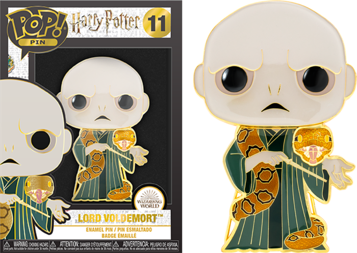 HARRY POTTER - Pop Large Enamel Pin N° 11 - Lord Voldemort avec Nagini