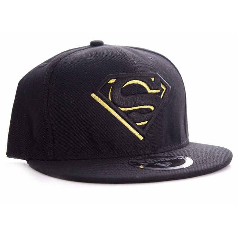 SUPERMAN - Cap DC Comics Golden Logo - Black