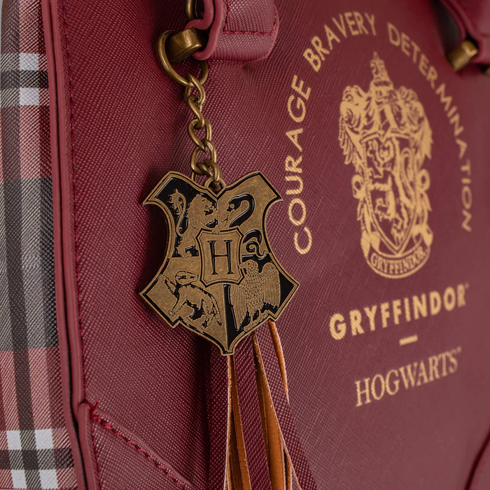 HARRY POTTER - Gryffindor - Luxury Plaid Top Handbag '28x22x13cm'