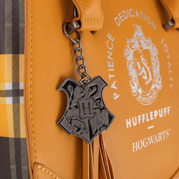 HARRY POTTER - Hufflepuff - Luxury Plaid Top Handbag '28x22x13cm'
