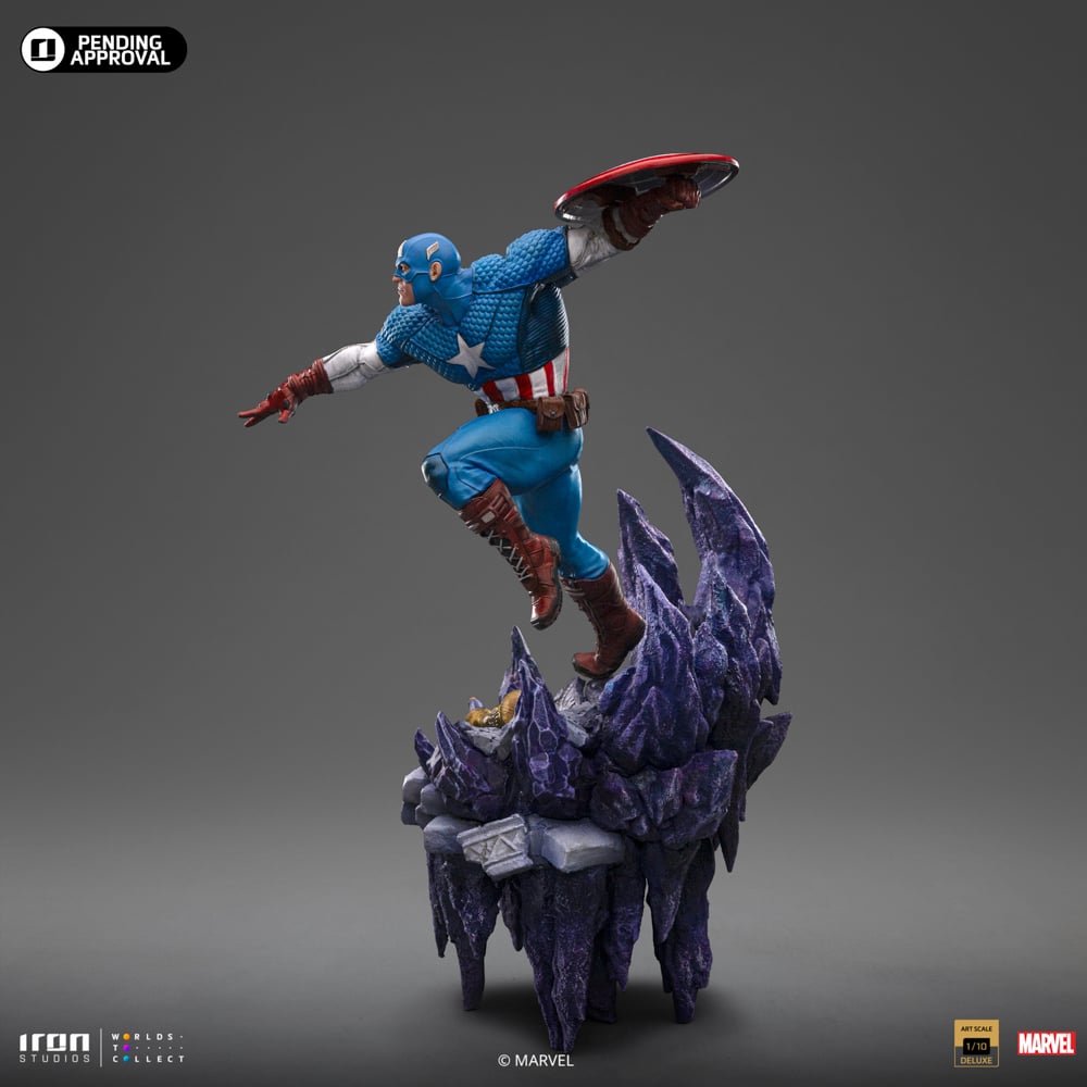 MARVEL - Captain America - Statuette Art Scale Deluxe 1/10 34cm