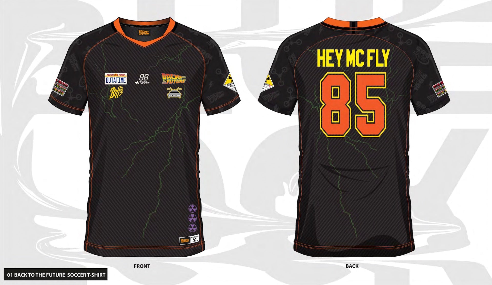 BACK TO THE FUTURE - Hey McFly 85 - Soccer Jersey Men (S)