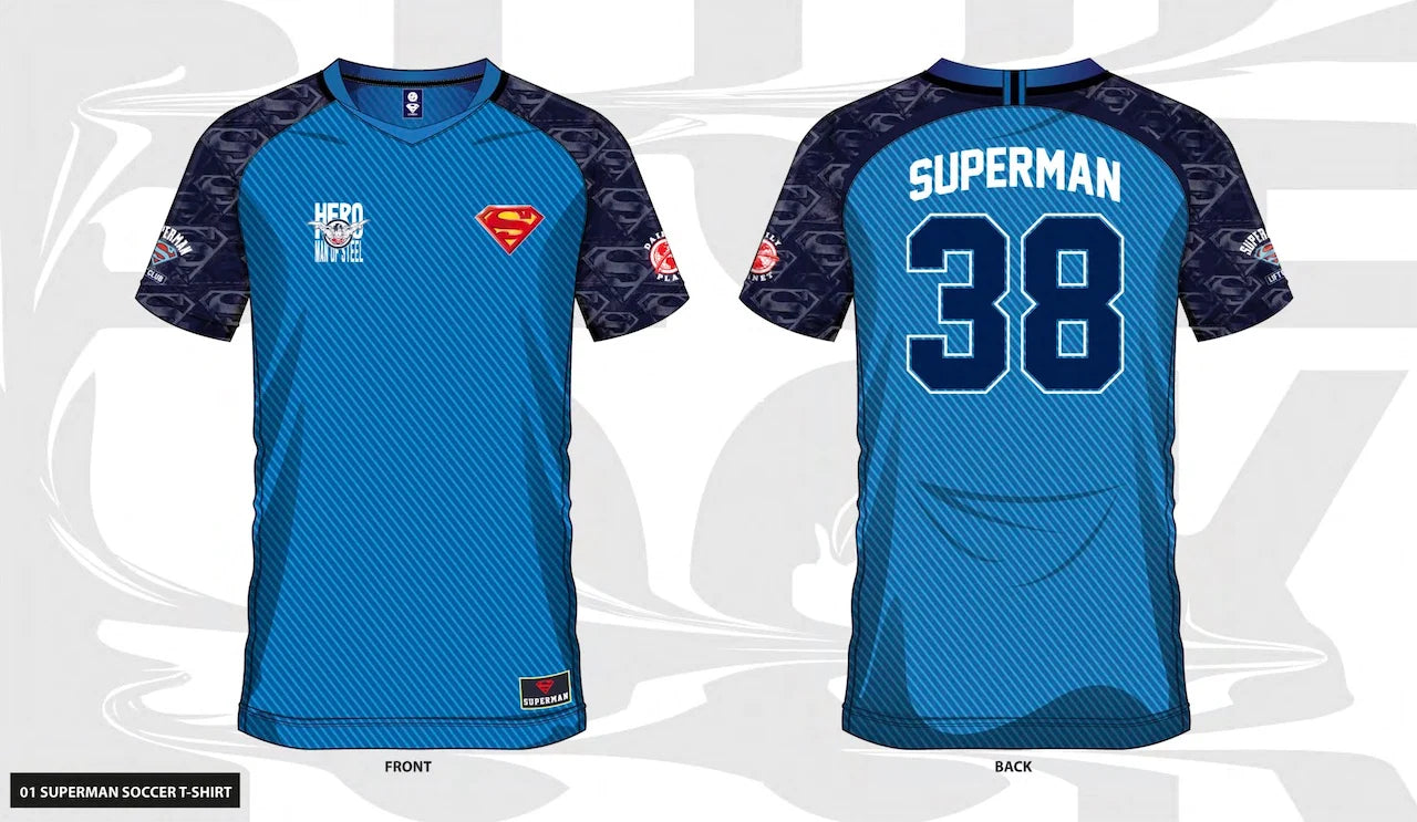 SUPERMAN - Superman 38 - Soccer Jersey Men (XXL)