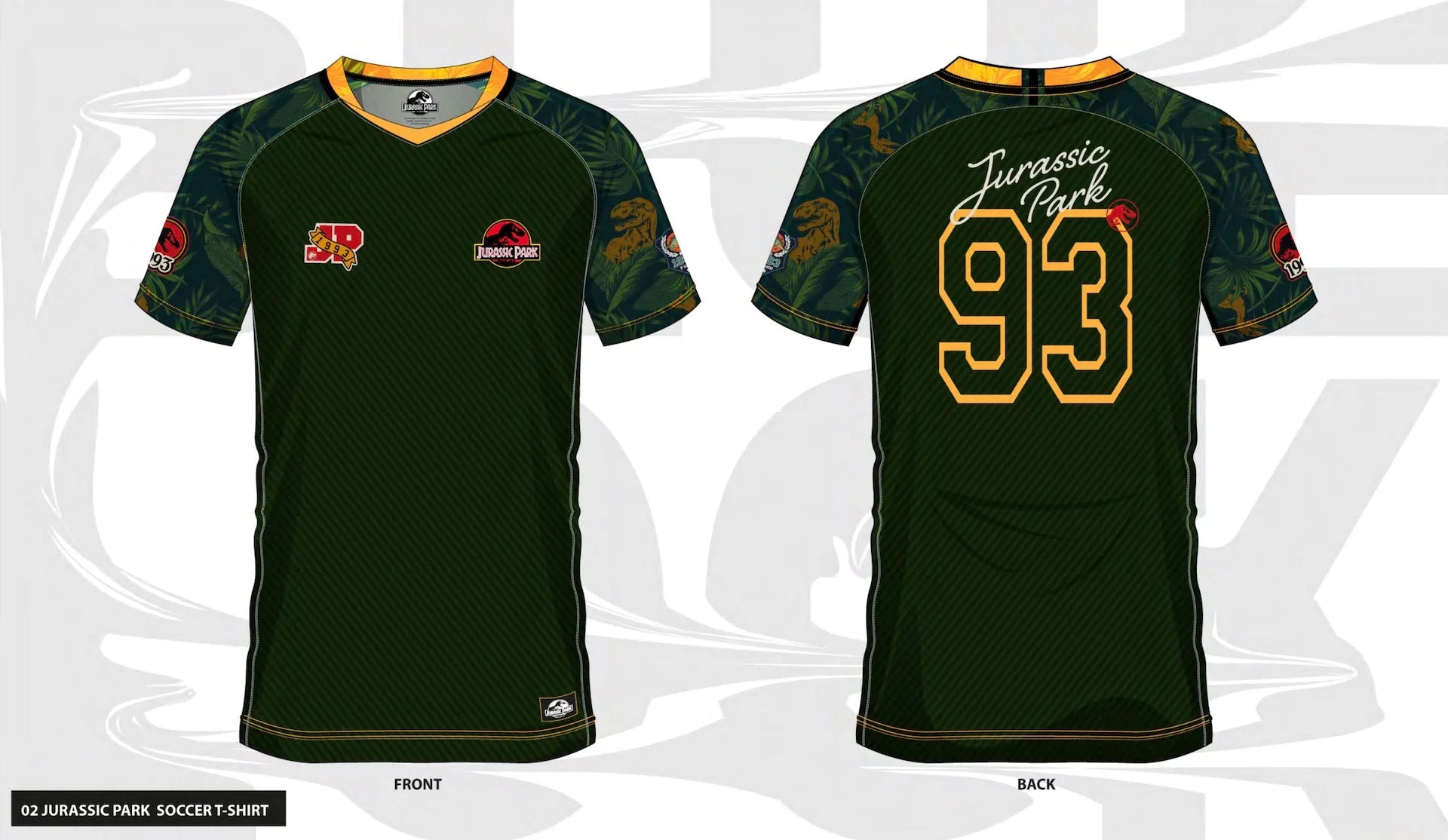 JURASSIC PARK - Jurassic Pak 93 - Soccer Jersey Men (XXL)