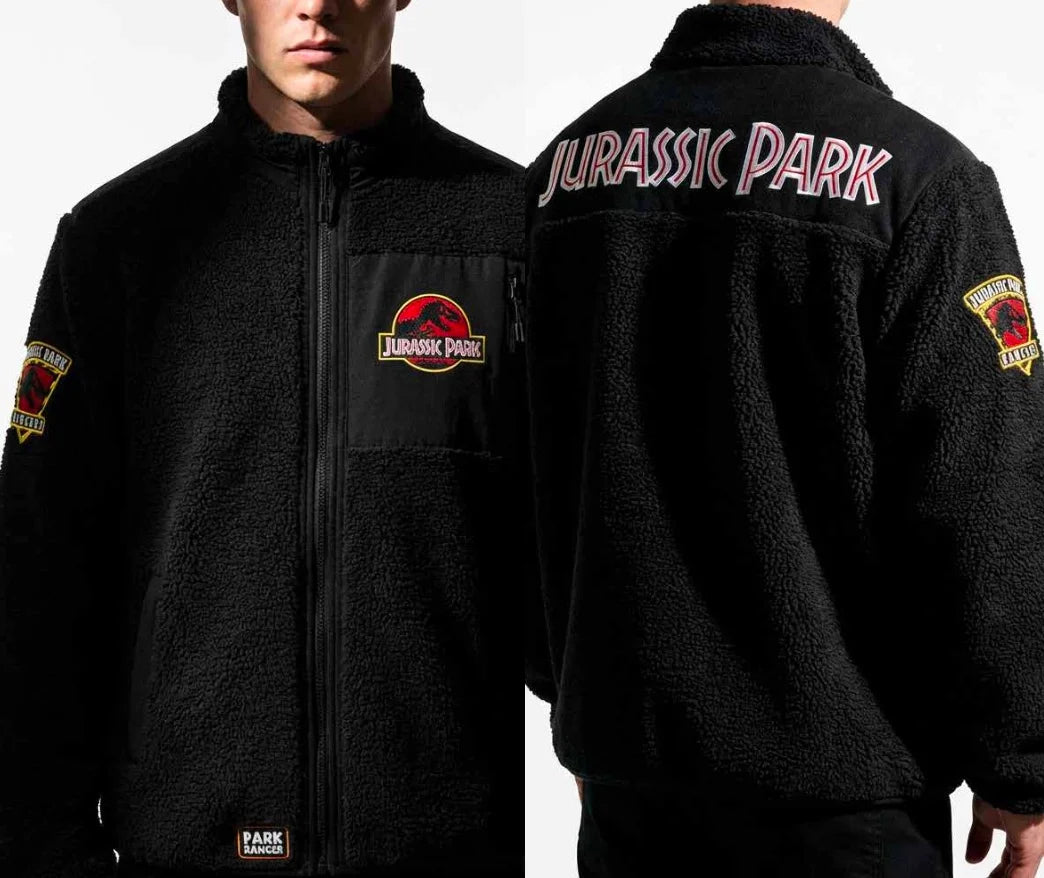 JURASSIC PARK - Logo - Sherpa Jacket (L)