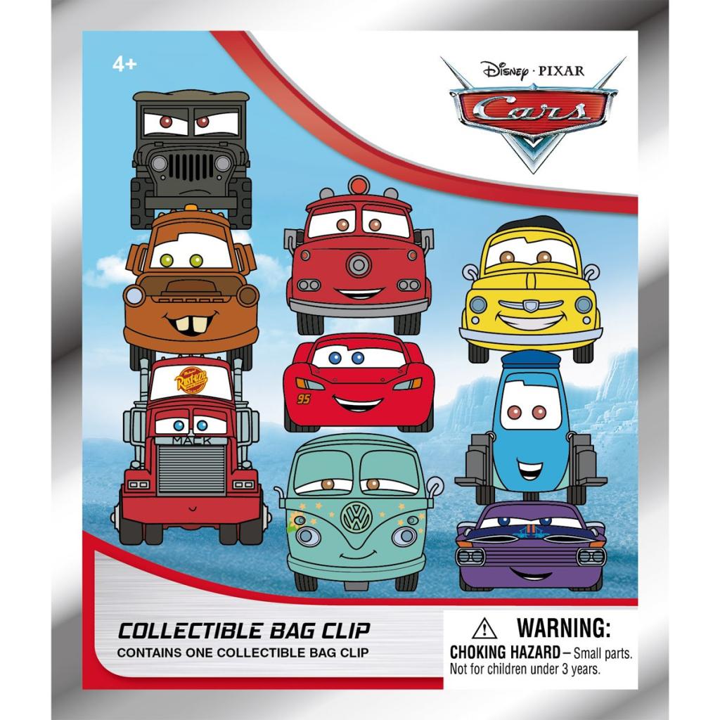 CARS - Series 1- 3D Foam Bag Clip (Display 24 Pcs)