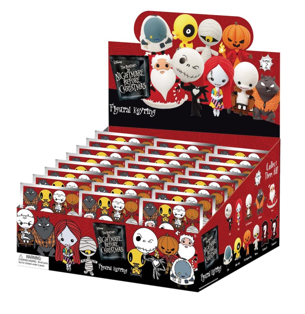 NIGHTMARE BEFORE CHRISTMAS Serie 2 - 3D Foam Bag Clip (Display 24 Pcs)