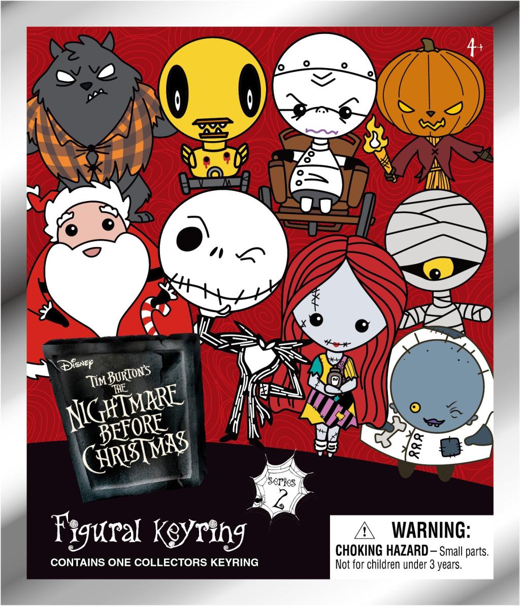 NIGHTMARE BEFORE CHRISTMAS Serie 2 - 3D Foam Bag Clip (Display 24 Pcs)