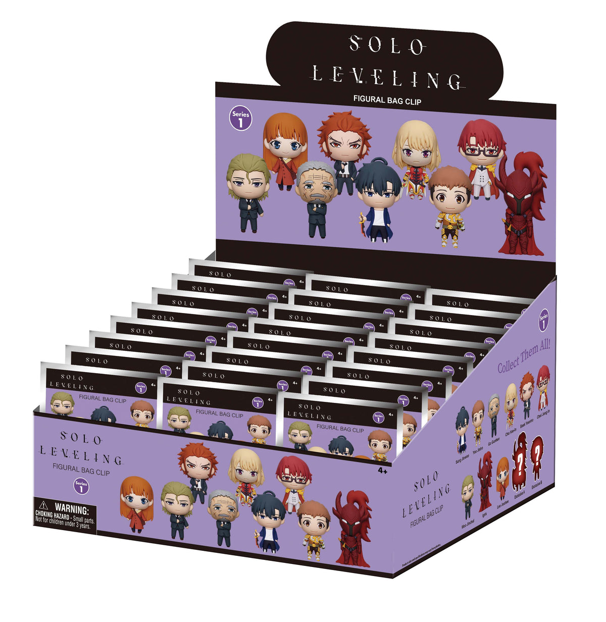 SOLO LEVELING - Series 1 - 3D Foam Bag Clip (Display 24 Pcs)