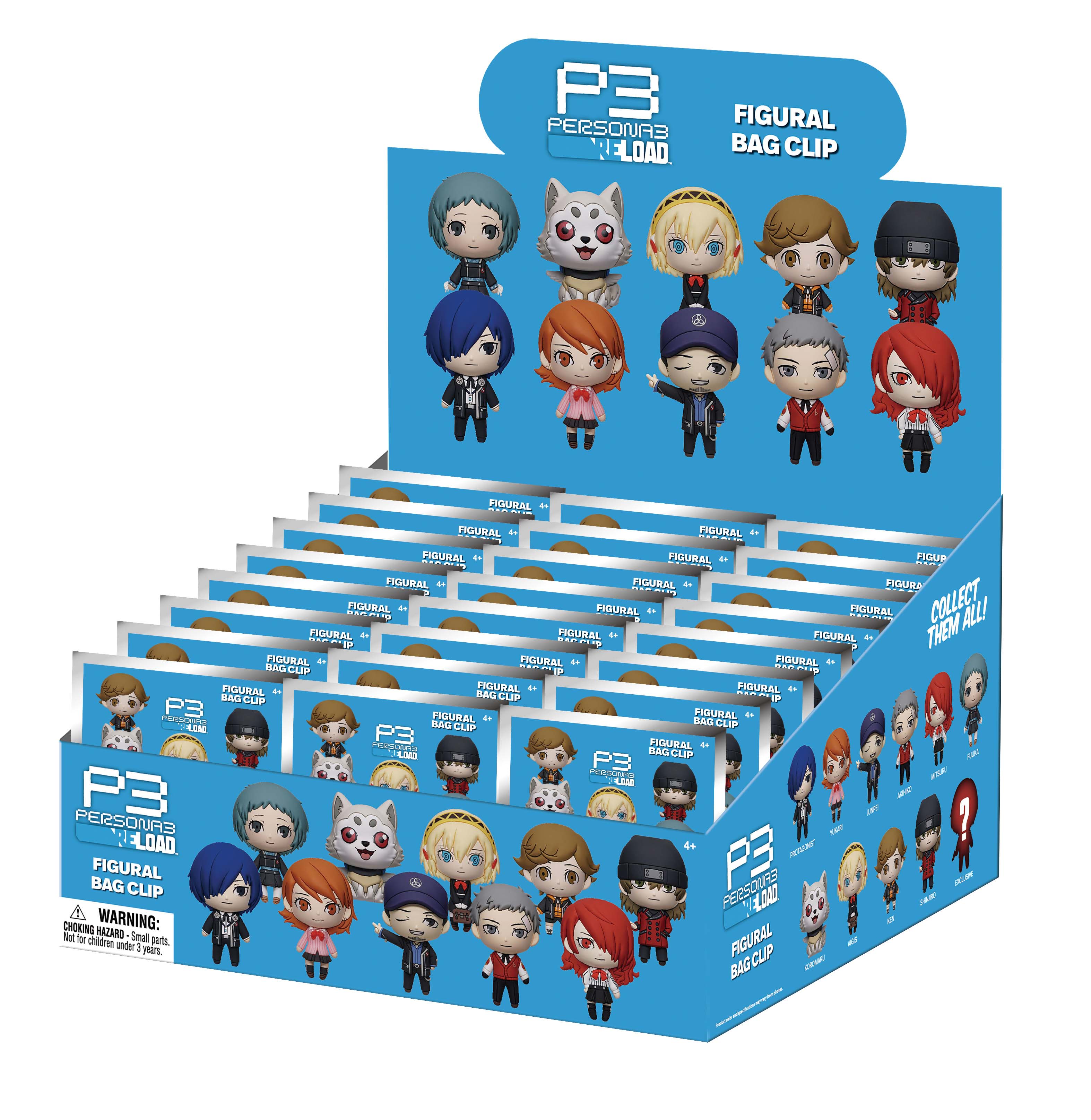 PERSONA 3 RELOAD - Series 1 - 3D Foam Bag Clip (Display 24 Pcs)