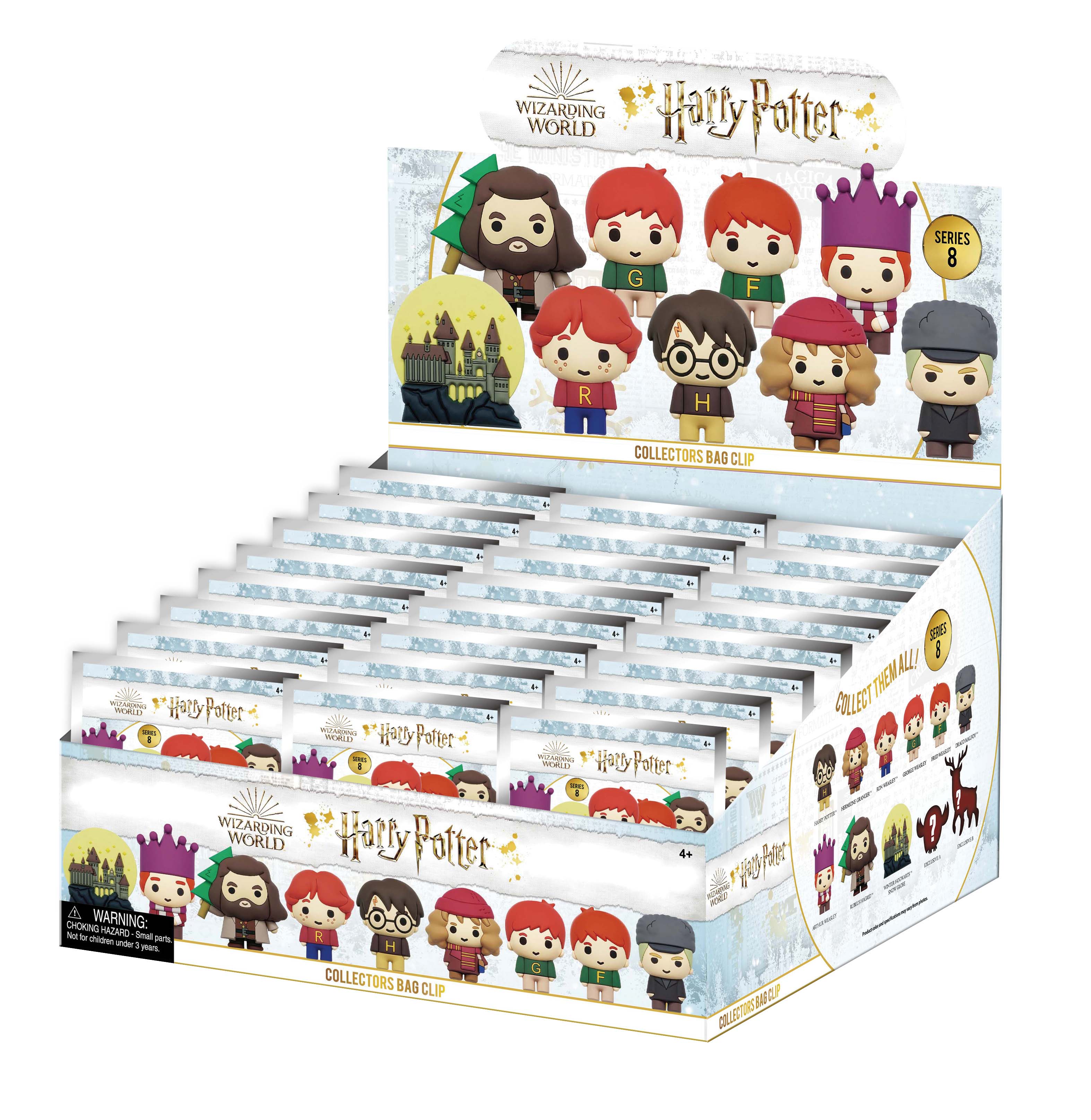HARRY POTTER - Series 8 - 3D Foam Bag Clip (Display 24 Pcs)