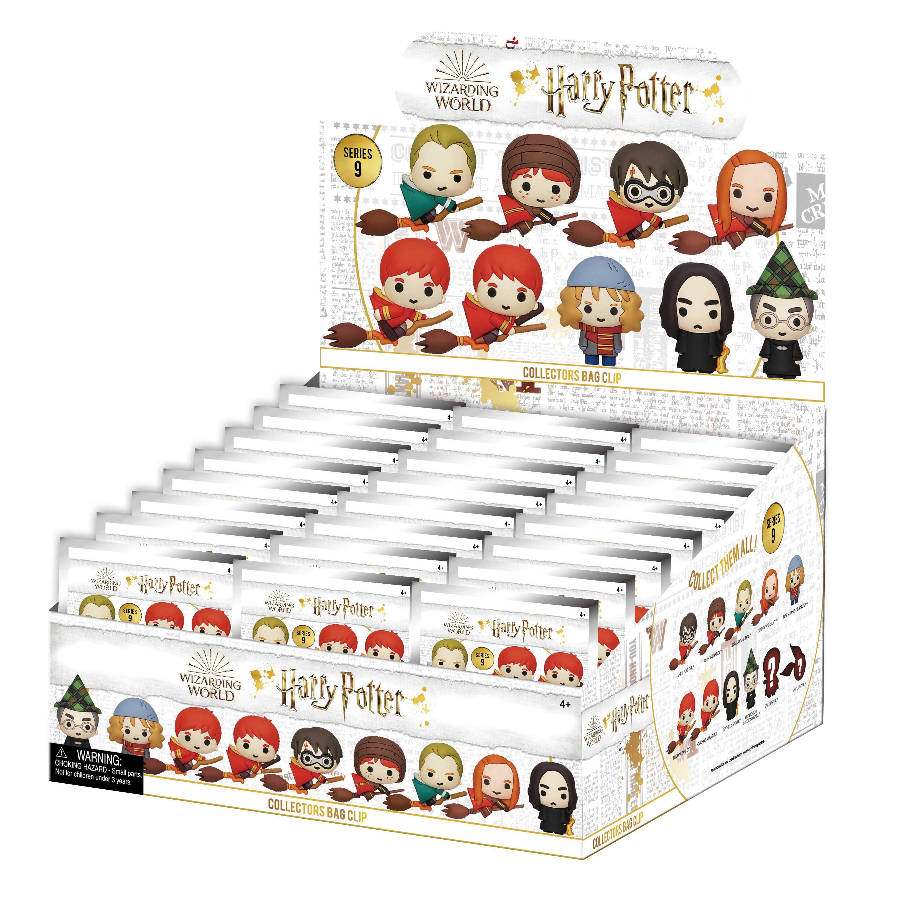 HARRY POTTER - Series 9 - 3D Foam Bag Clip (Display 24 Pcs)