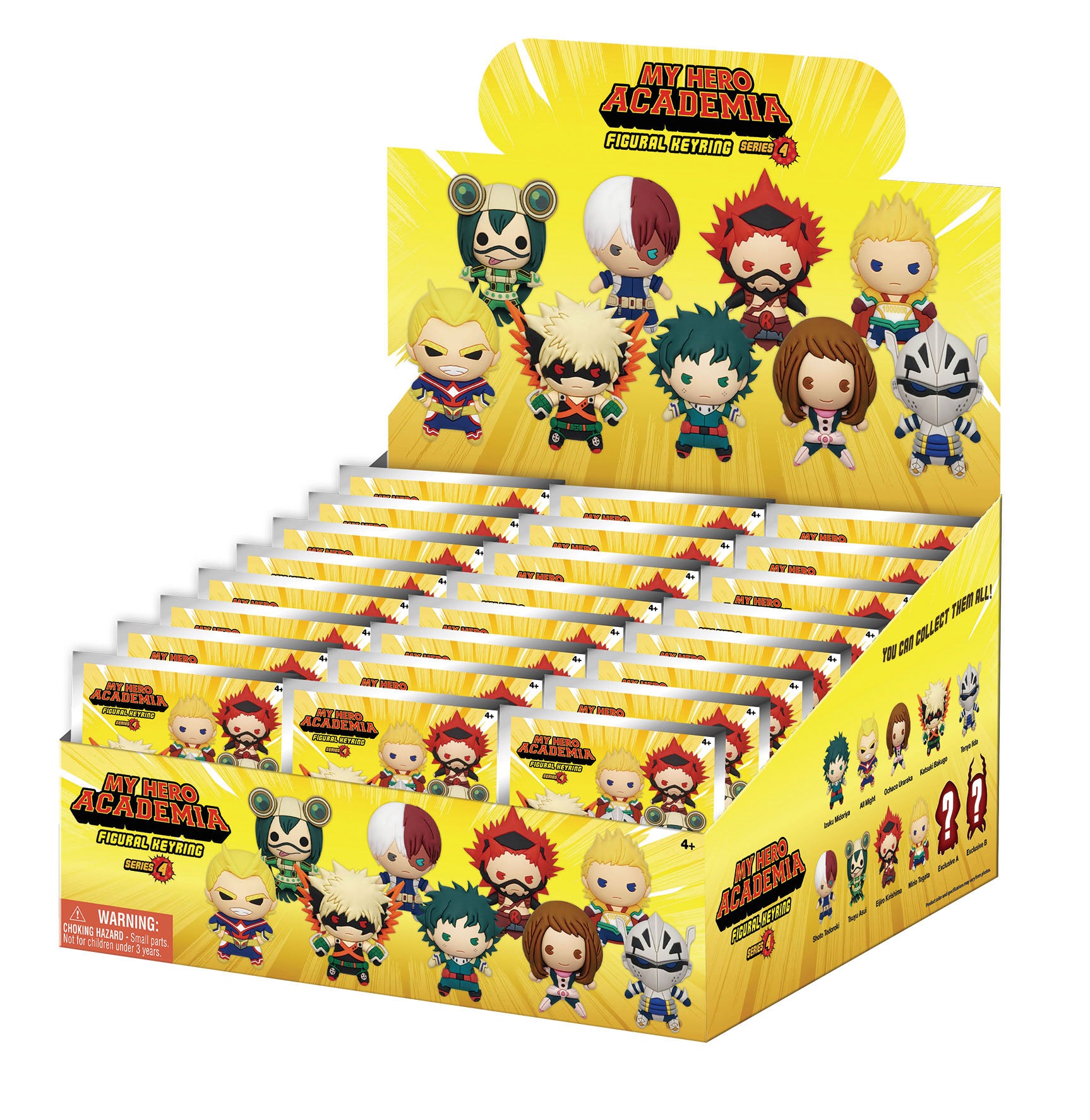 MY HERO ACADEMIA - Series 4 - 3D Foam Bag Clip (Display 24 Pcs)