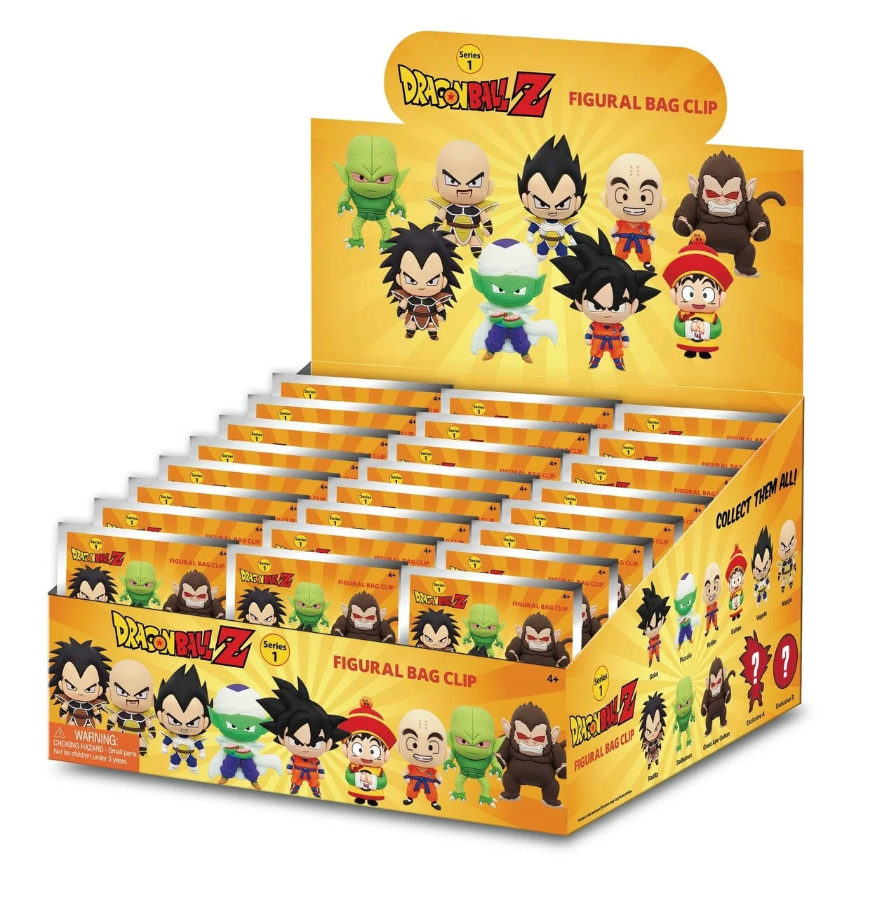 DRAGON BALL Z - Series 1 - 3D Foam Bag Clip (Display 24 Pcs)