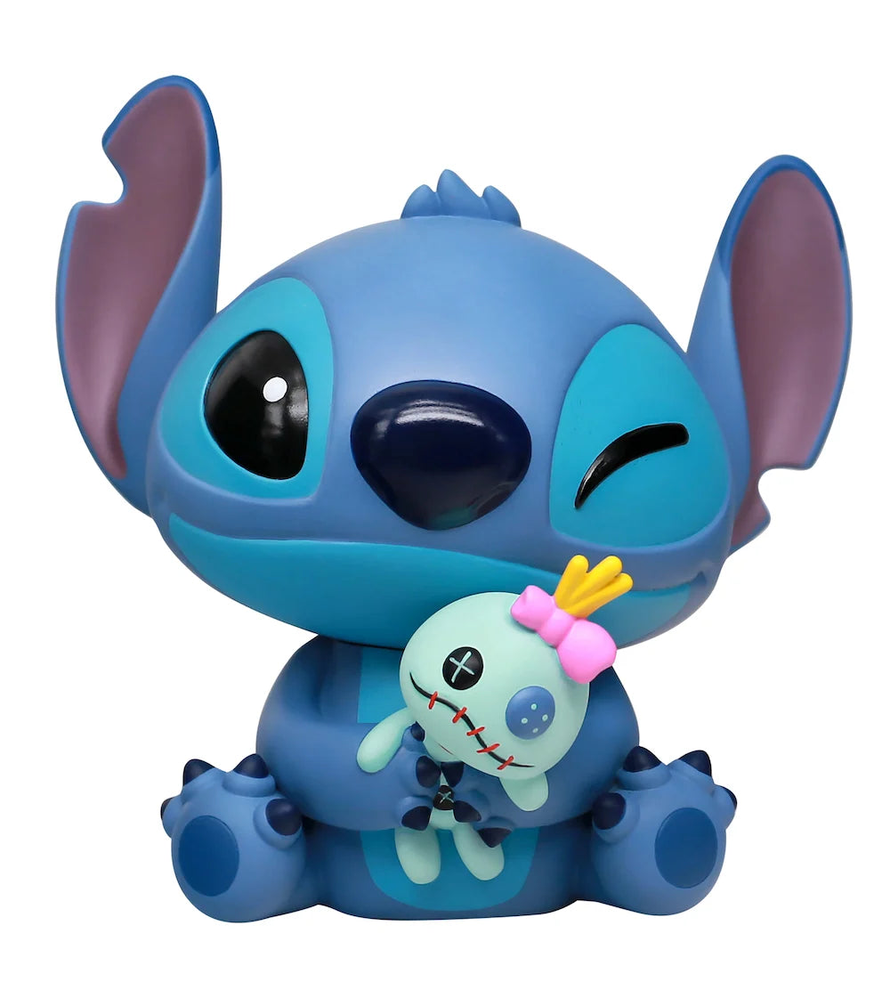 DISNEY - Stitch & Scrump - Figural Bank 18cm in acetane box