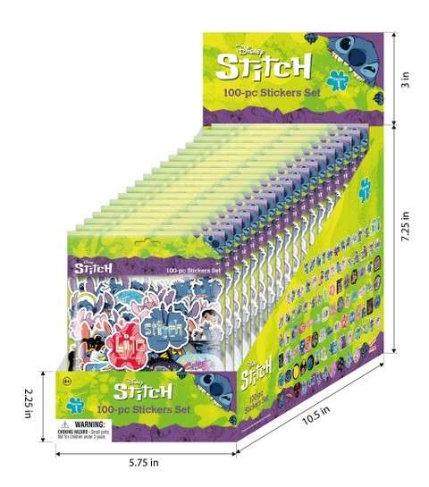 LILO & STITCH - 100 stickers set (Display of 20)