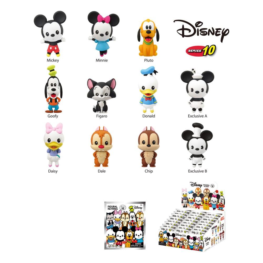 DISNEY - Mickey / Friends Series 10 -3D Foam Bag Clip (Display 24 Pcs)