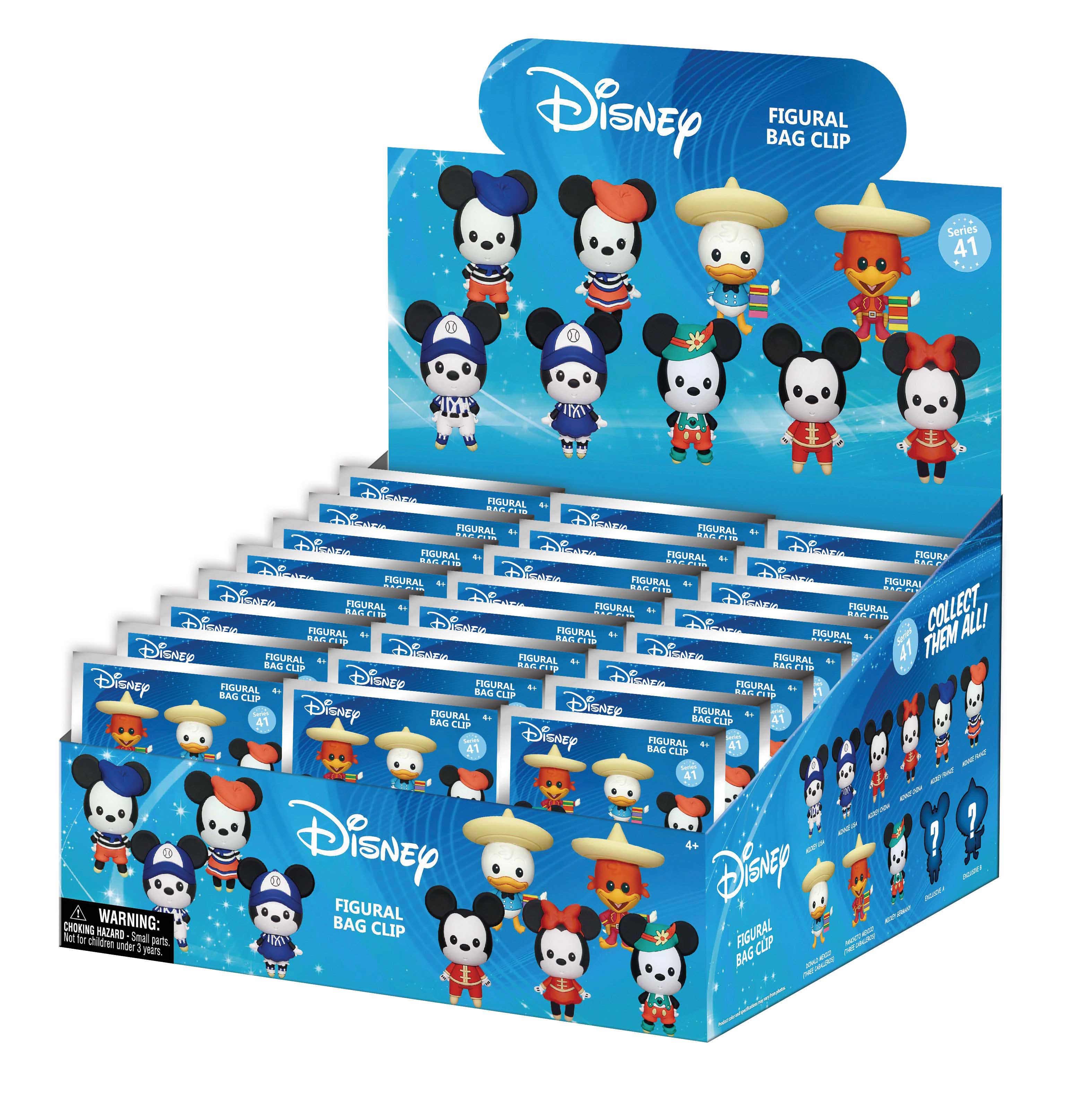 MICKEY & MINNIE - Series 1 - 3D Foam Bag Clip (Display 24 Pcs)