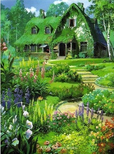 KIKI'S DELIVERY SERVICE - Kiki's House -A4 Size Clear Poster 310x220mm