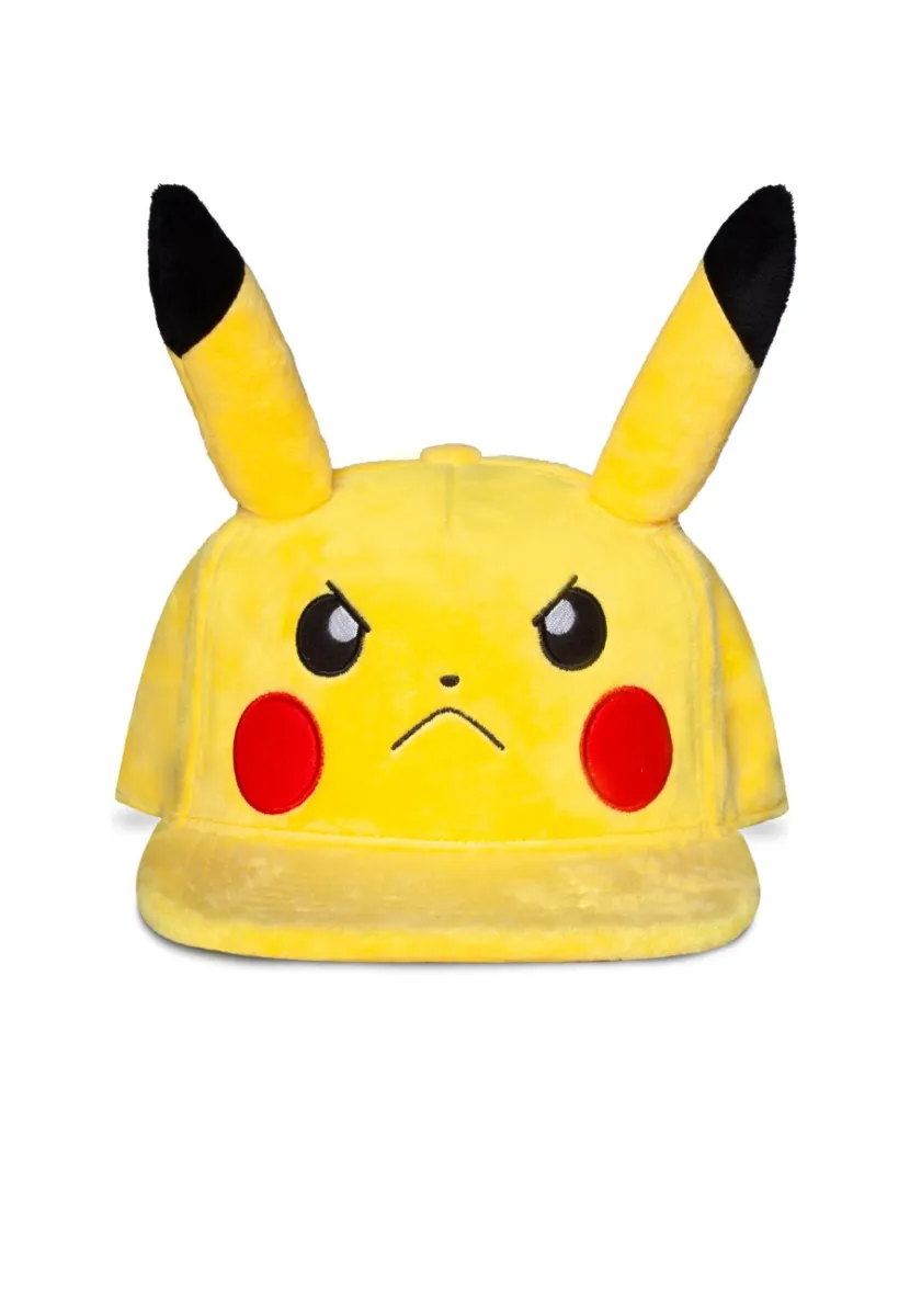 POKEMON - Plush Novelty Cap - Angry Pikachu