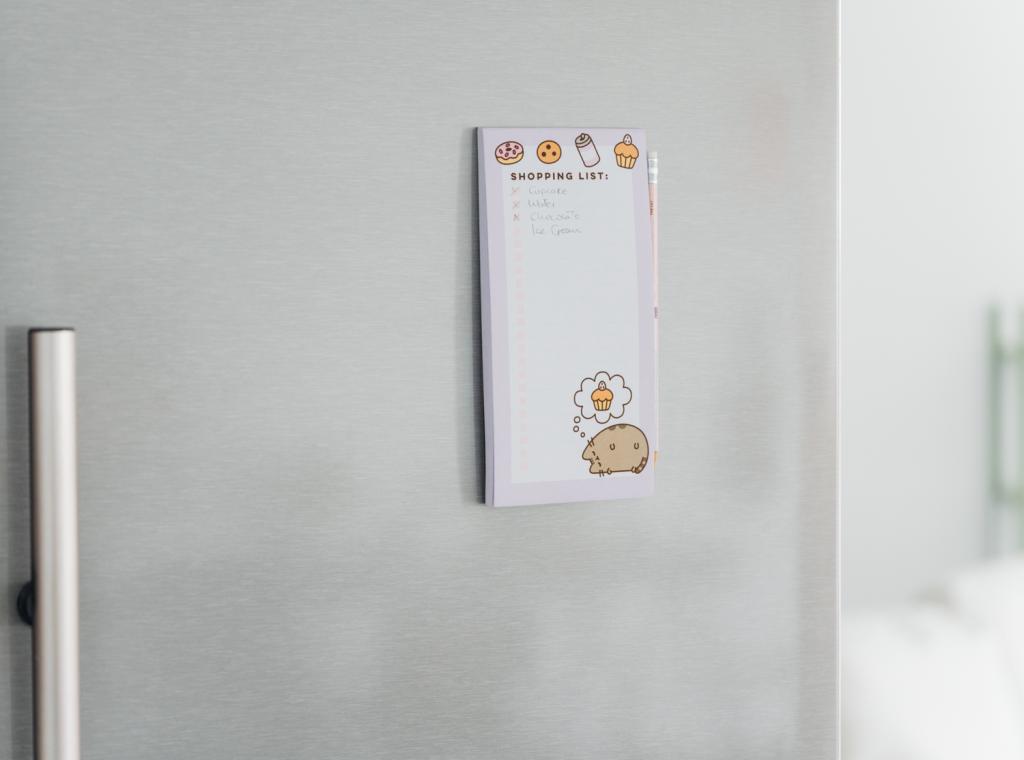 PUSHEEN - Bloc-Notes Magnétique + Crayon