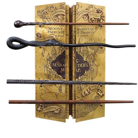 HARRY POTTER - Présentoir 4 baguettes - La carte du maraudeur