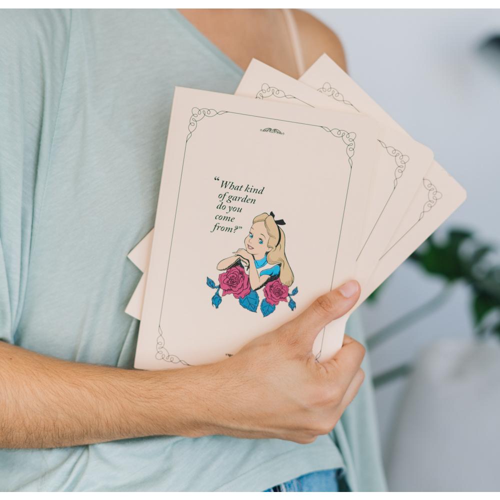 ALICE AUX PAYS DES MERVEILLES - Pack de 3 Notebooks - Format A5