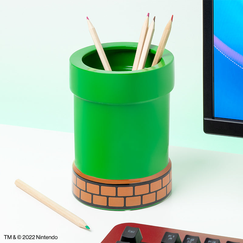 SUPER MARIO - Pipe - Shaped Plant and Pen Pot