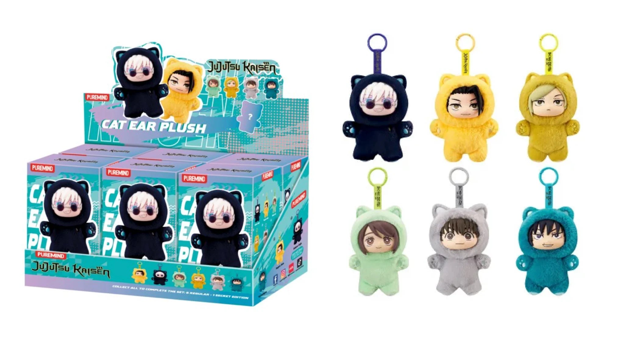 JUJUTSU KAISEN - Cat Ear Plush - Blind Box (6pcs)