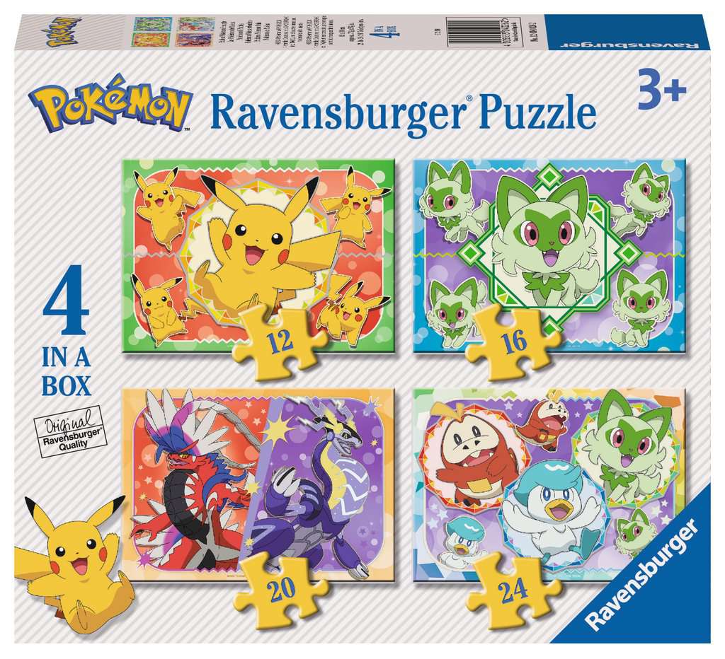 POKEMON - 4 Puzzle 12/16/20/24P