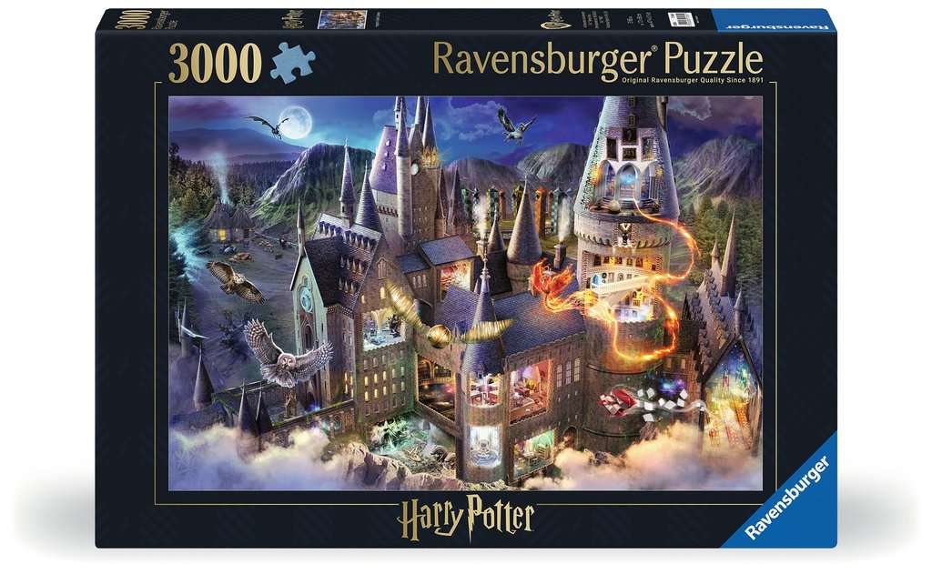 HARRY POTTER - View of Hogwarts castle - Puzzle 3000pcs