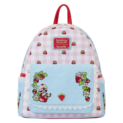 STRAWBERRY SHORTCAKE - Denim - Mini Backpack LoungeFly